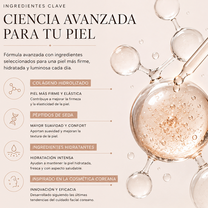 Sérum Iluminador de Colágeno y Péptidos de Seda
