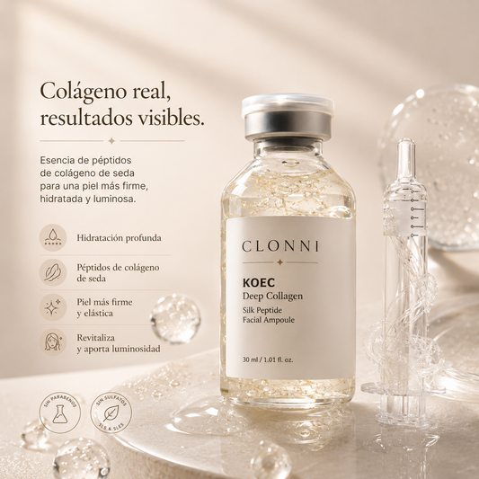 Korean Silk Collagen Essence Serum Deep Collagen Intensive Revitalizing Essence Cream Peptide Firming Face Women Hydrating Care (Copia)