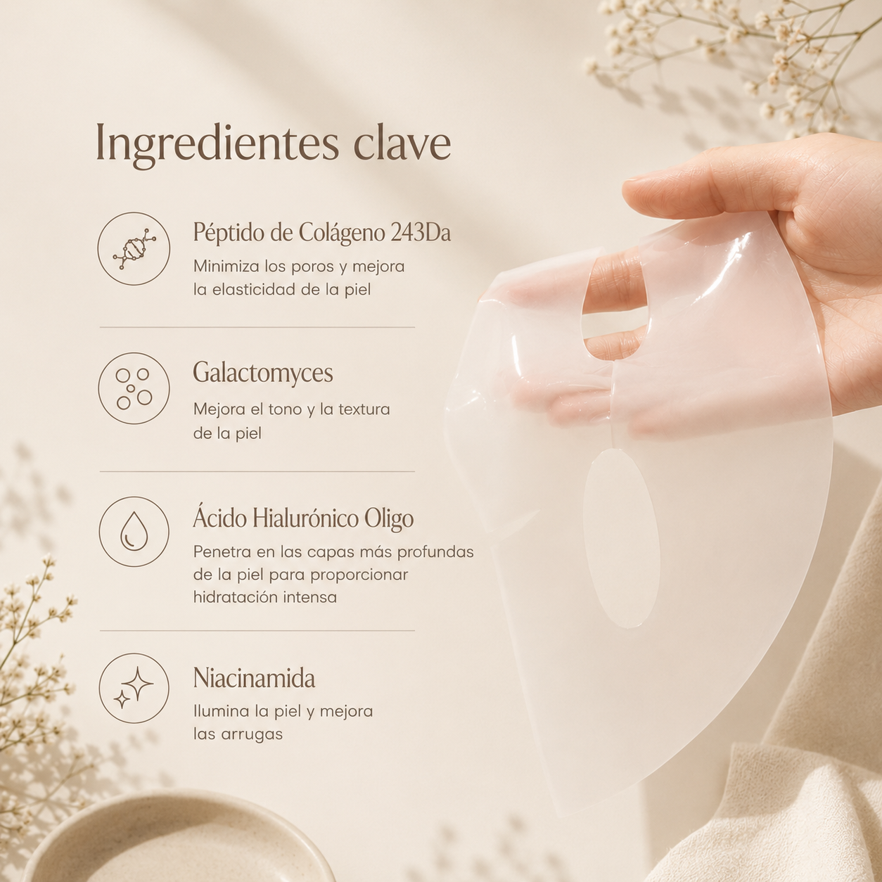 Mascarilla de Colágeno y Retinol para una Piel Más Firme y Luminosa